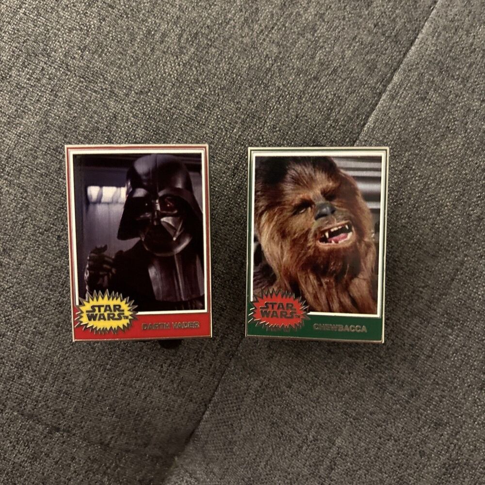 LR Disney Star Wars Pin Topps Card Style Blind Box Set Of 2 Limited Release